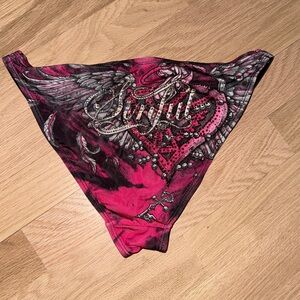 Y2K SINFUL by Affliction Judgment bikini bottom